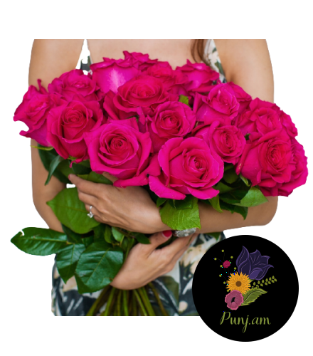 51 Հատ Հոլանդական KISS ME KATE Վարդեր 80 սմ
